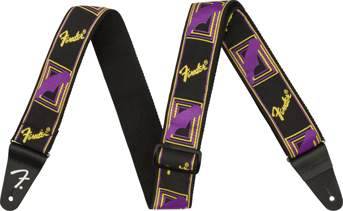 Fender Neon Monogrammed Strap, 2" by FMIC