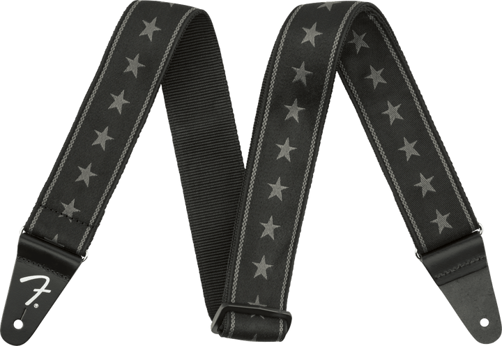 Fender® Nylon Stars and Stripes Strap, Black/Grey by FMIC