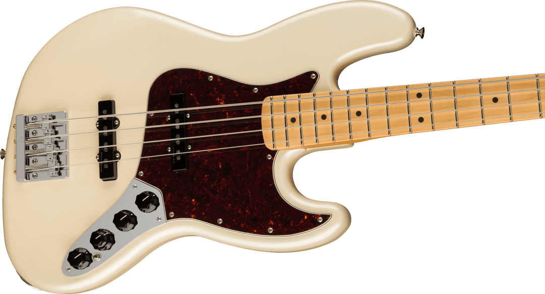 Fender Player Plus Jazz Bass®, Maple Fingerboard, Olympic Pearl by FMIC