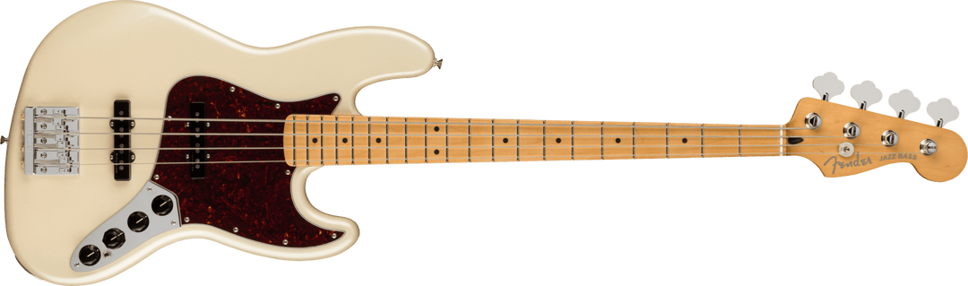 Fender Player Plus Jazz Bass®, Maple Fingerboard, Olympic Pearl by FMIC