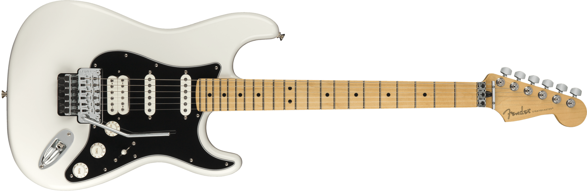 Fender Player Stratocaster with Floyd Rose, Maple Fingerboard, Polar White by FMIC