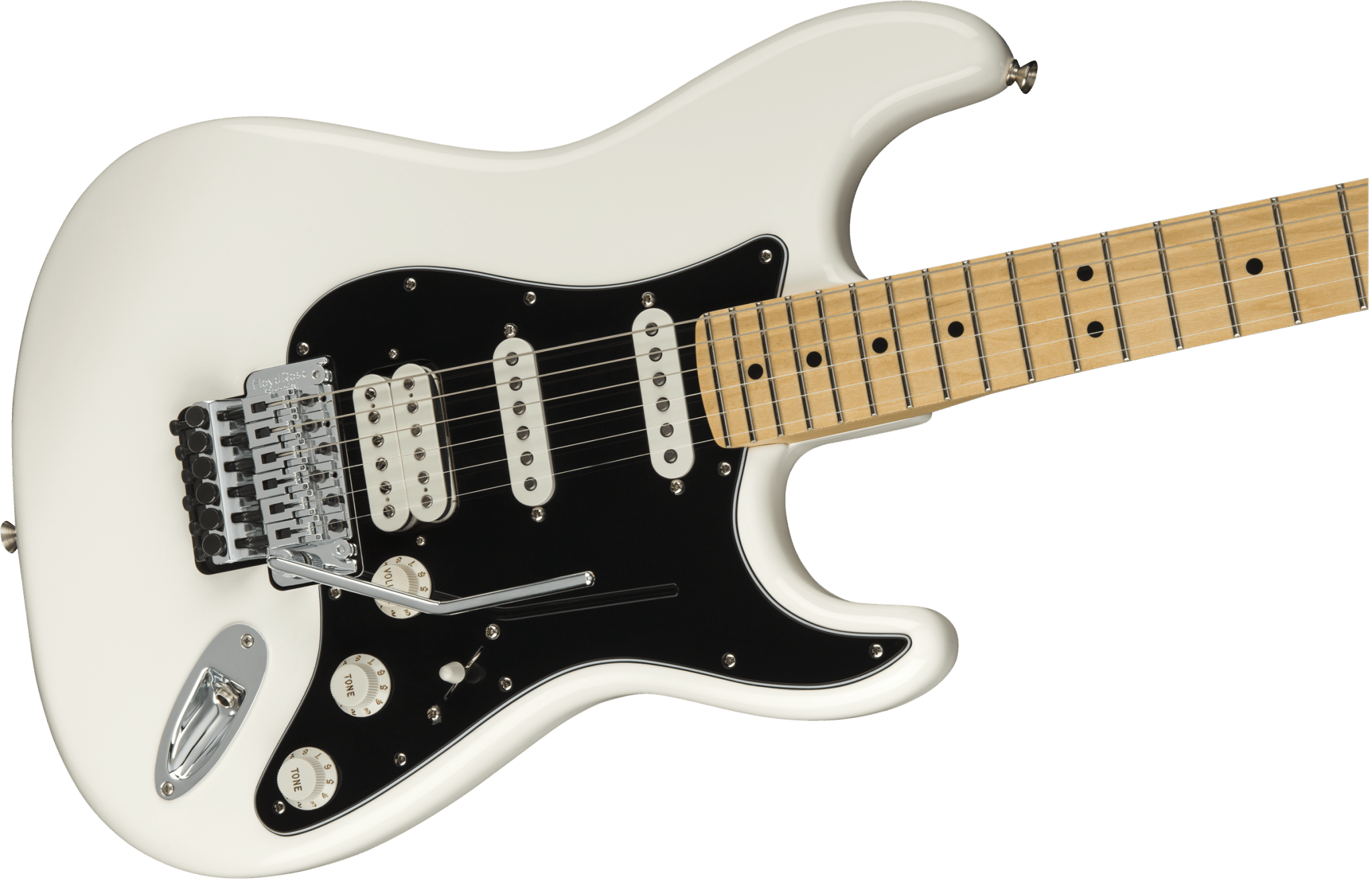 Fender Player Stratocaster with Floyd Rose, Maple Fingerboard, Polar White by FMIC