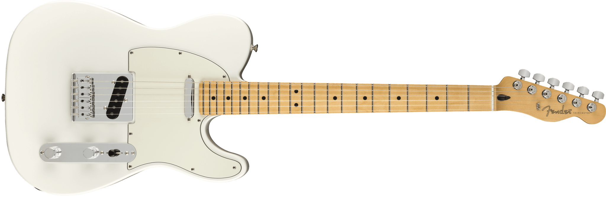 Fender Player Telecaster®, Maple Fingerboard, Polar White by FMIC