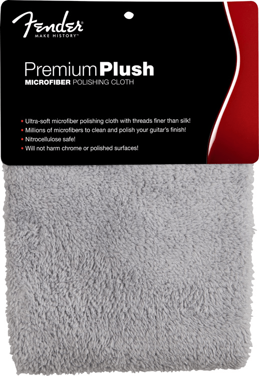 Fender Premium Plush Microfiber Polishing Cloth, Gray by FMIC