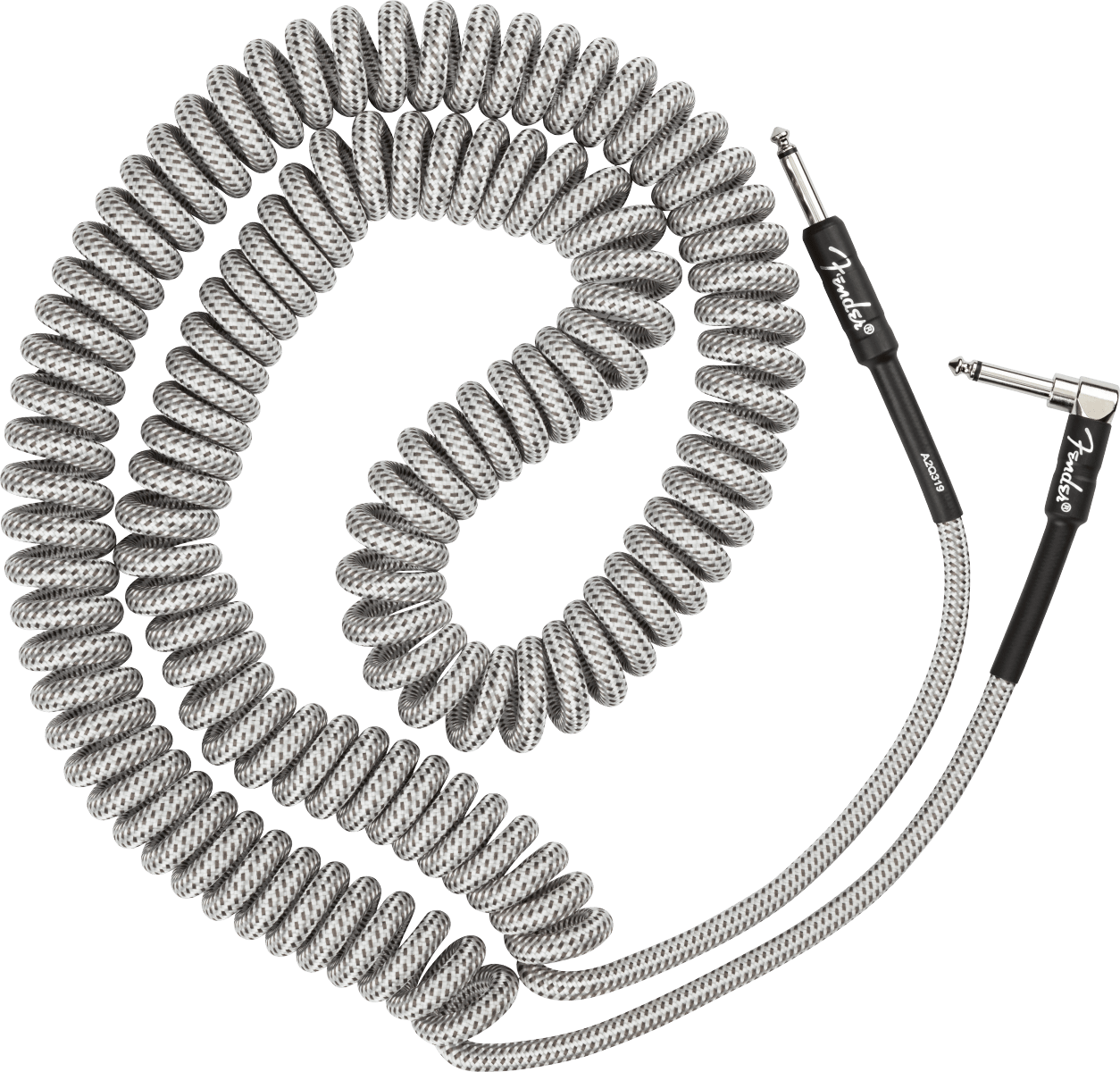 Fender Professional Coil Cable, 30', White Tweed by FMIC