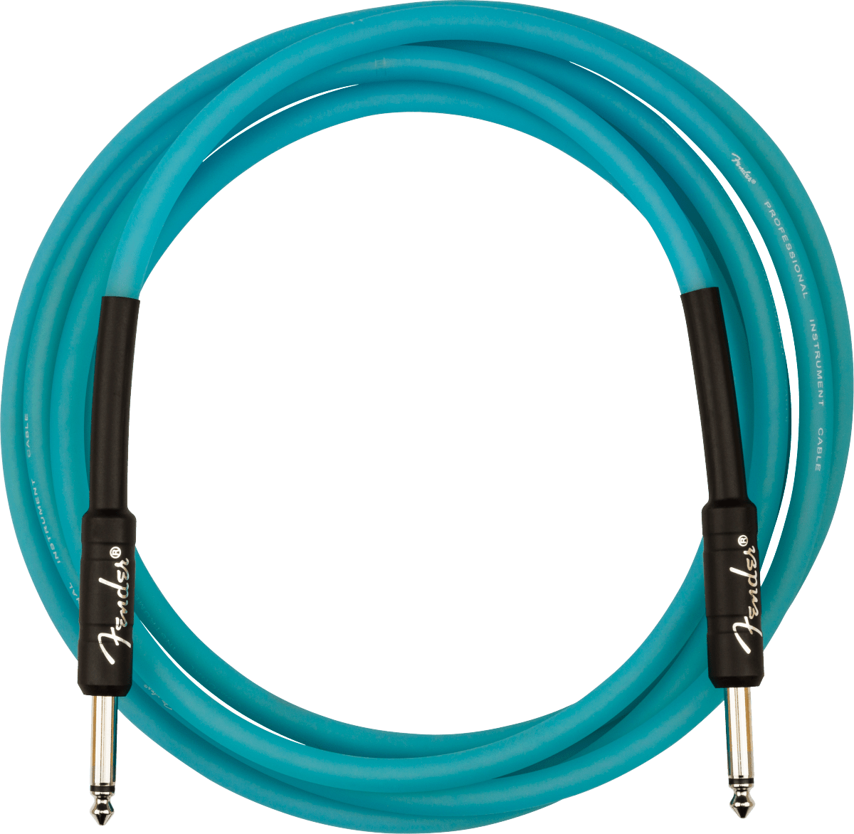 Fender Professional Glow in the Dark Cable, Blue, 10' by FMIC