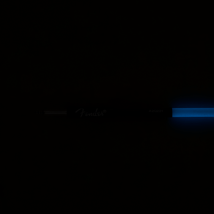 Fender Professional Glow in the Dark Cable, Blue, 18.6' by FMIC