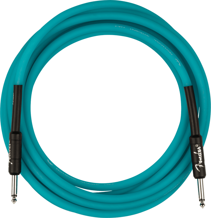 Fender Professional Glow in the Dark Cable, Blue, 18.6' by FMIC