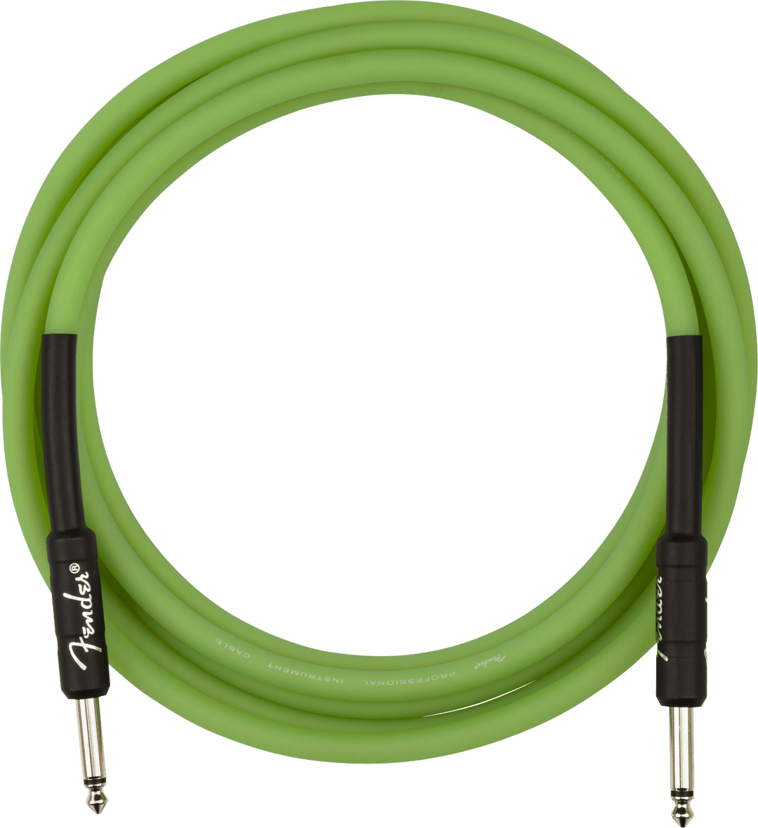 Fender Professional Glow in the Dark Cable, Green, 10' by FMIC