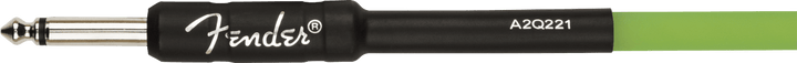 Fender Professional Glow in the Dark Cable, Green, 10' by FMIC