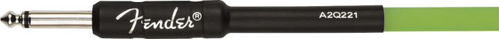 Fender Professional Glow in the Dark Cable, Green, 18.6' by FMIC