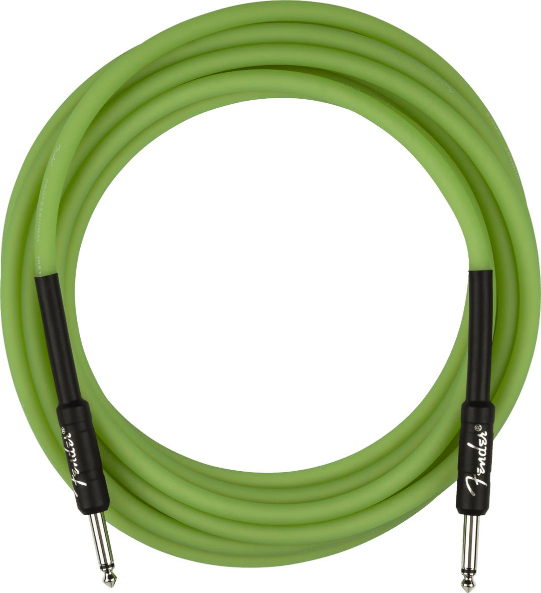Fender Professional Glow in the Dark Cable, Green, 18.6' by FMIC