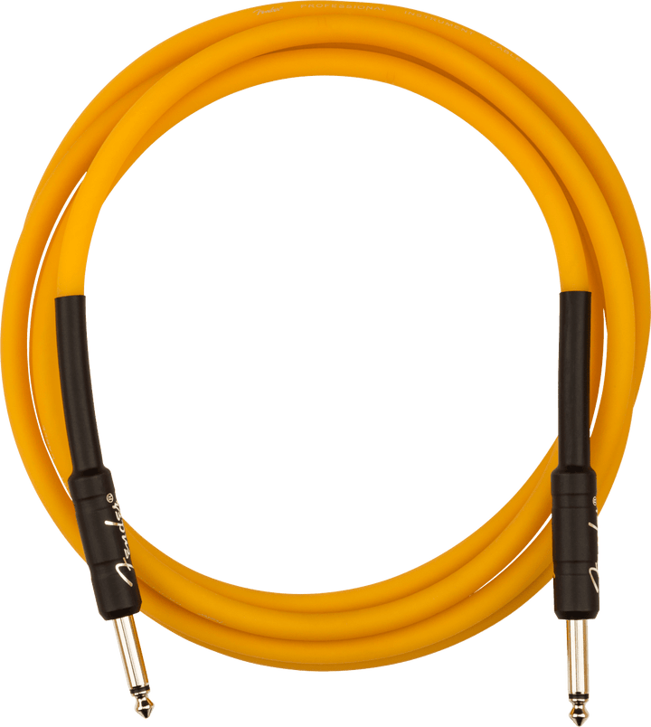 Fender Professional Glow in the Dark Cable, Orange, 10' by FMIC