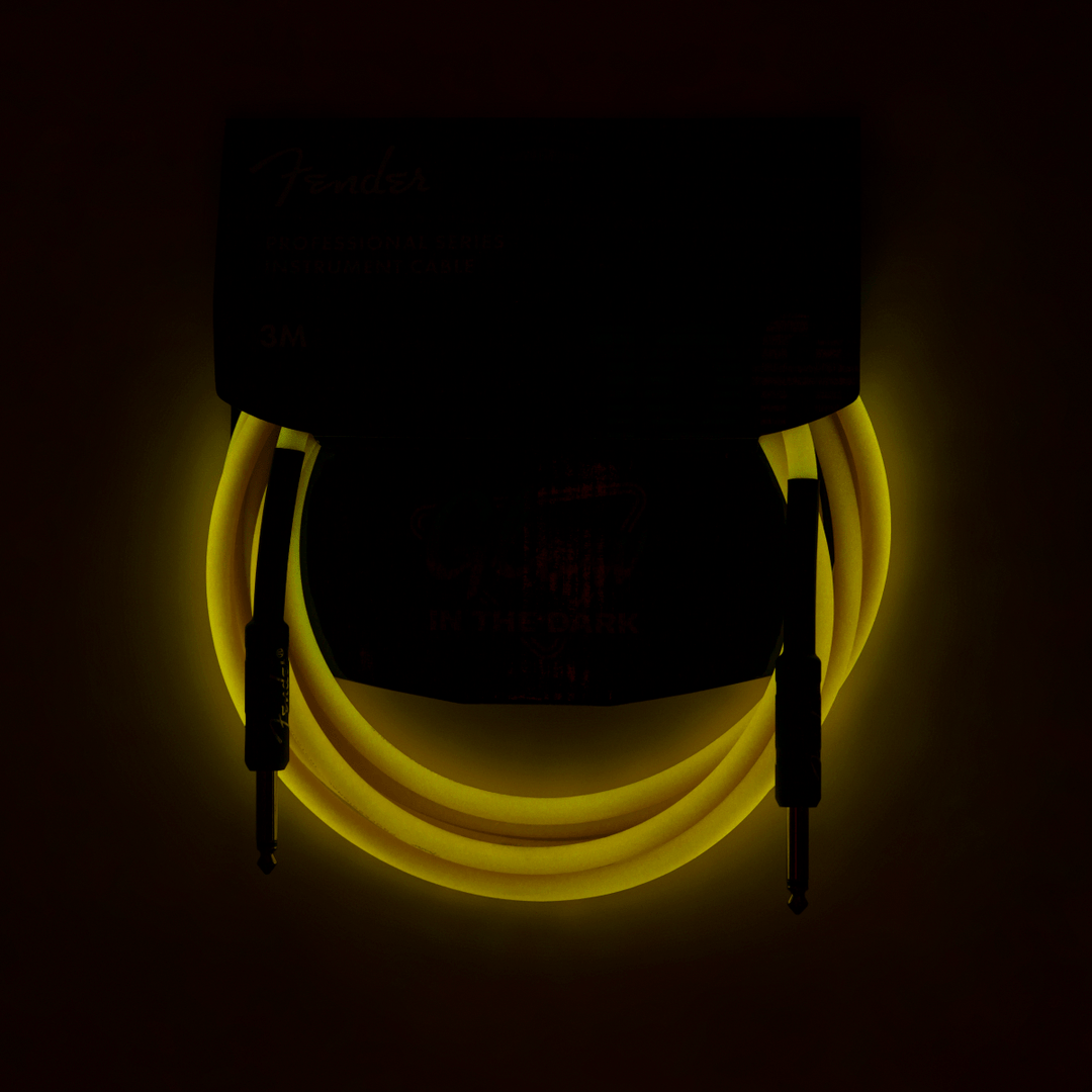 Fender Professional Glow in the Dark Cable, Orange, 10' by FMIC