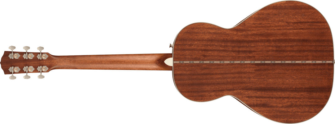 Fender PS - 220E Parlor, All Mahogany, Ovangkol Fingerboard, Aged Cognac Burst by FMIC