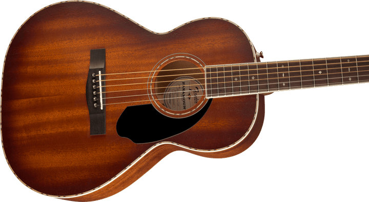 Fender PS - 220E Parlor, All Mahogany, Ovangkol Fingerboard, Aged Cognac Burst by FMIC