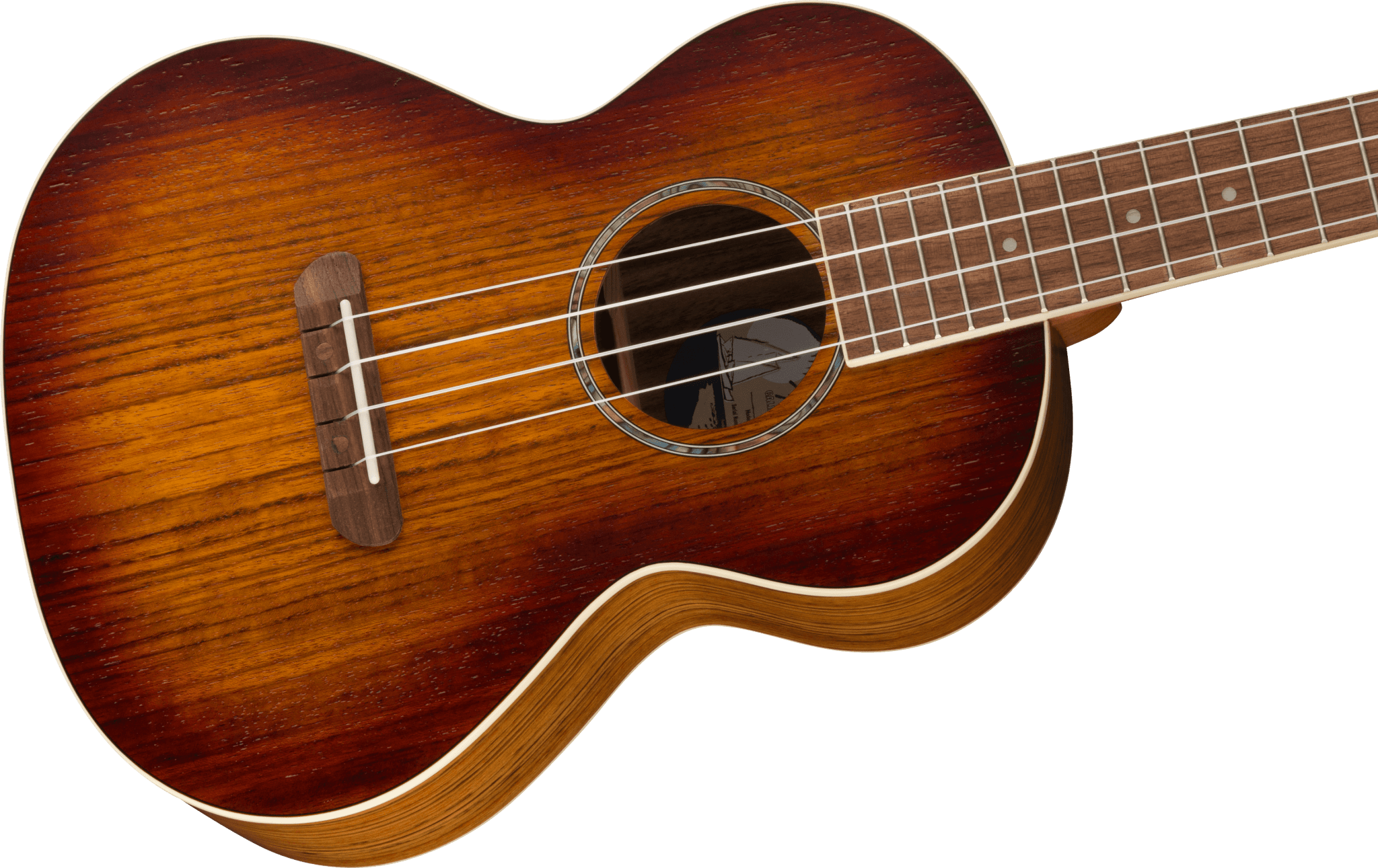 Fender Rincon Tenor Ukulele, Walnut Fingerboard, Aged Cognac Burst by FMIC