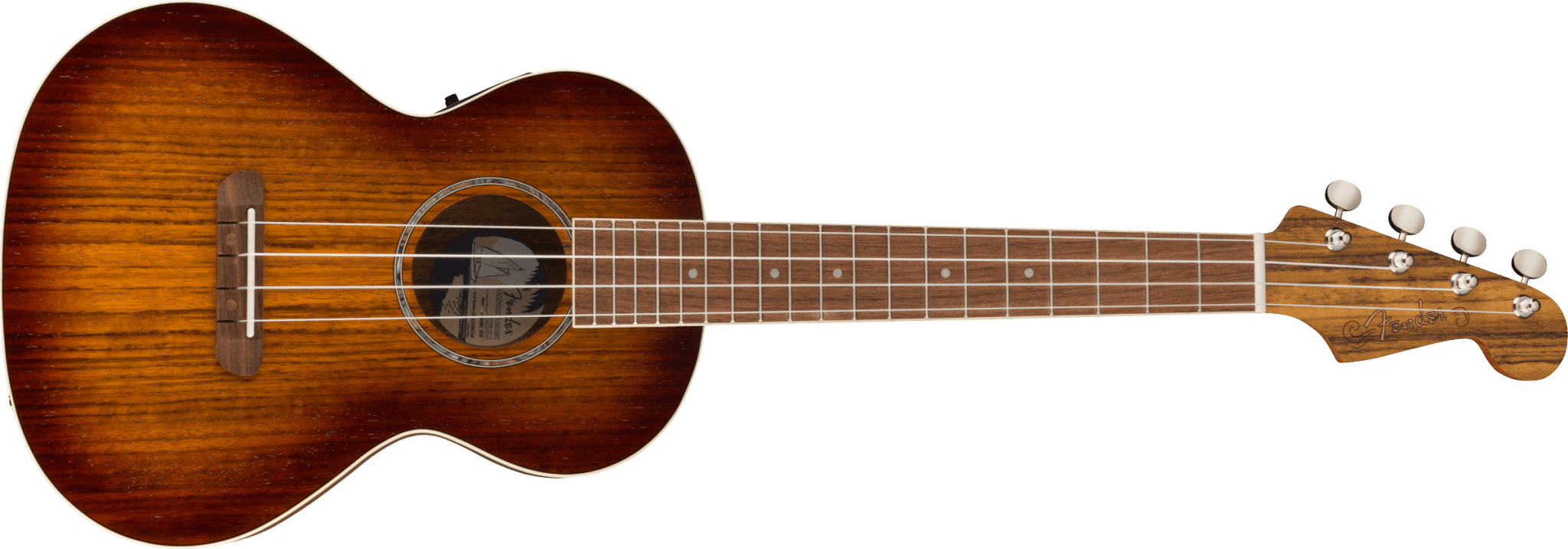 Fender Rincon Tenor Ukulele, Walnut Fingerboard, Aged Cognac Burst by FMIC