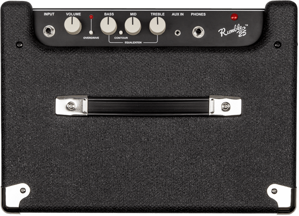 Fender Rumble™ 25 (V3), 120V, Black/Silver by FMIC