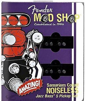 Fender SCN Samarium Cobalt Noiseless 5 - String Jazz Bass Pickup Set by FMIC
