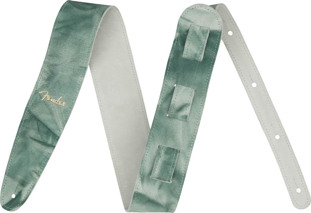 Fender Tie Dye Leather Strap 2" by FMIC