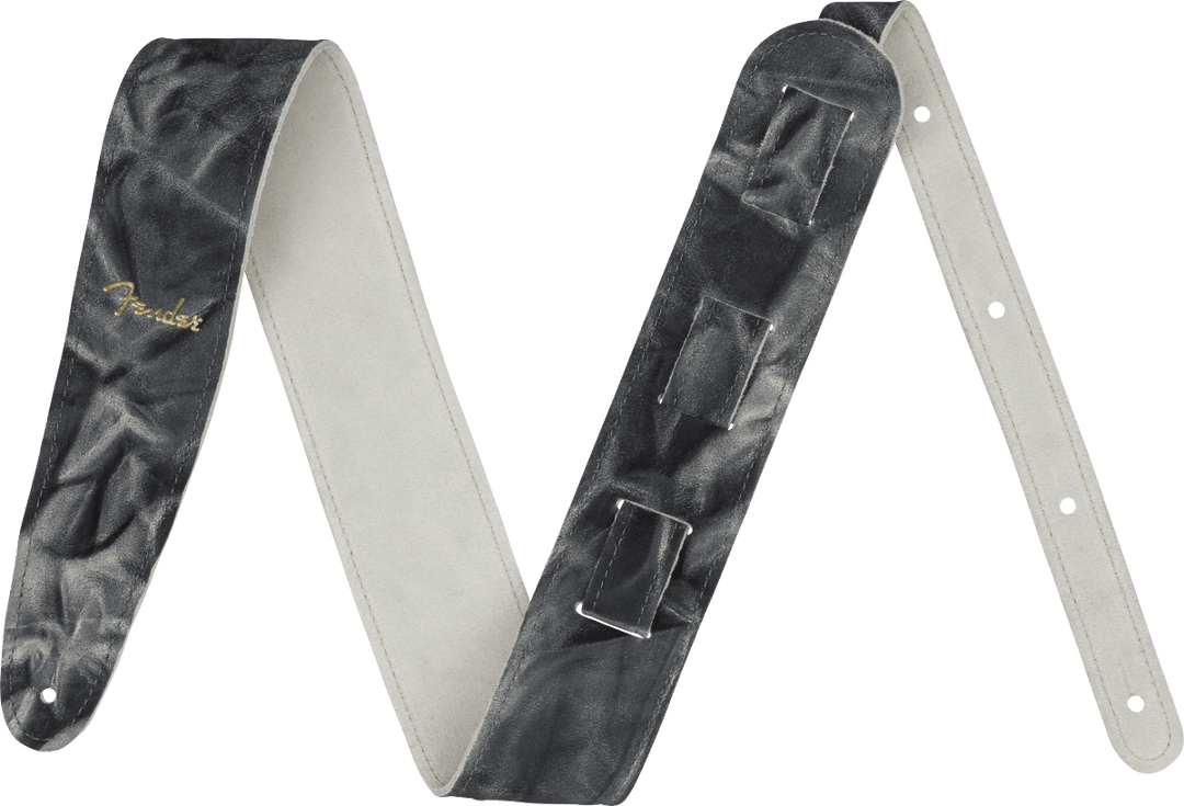Fender Tie Dye Leather Strap 2" by FMIC