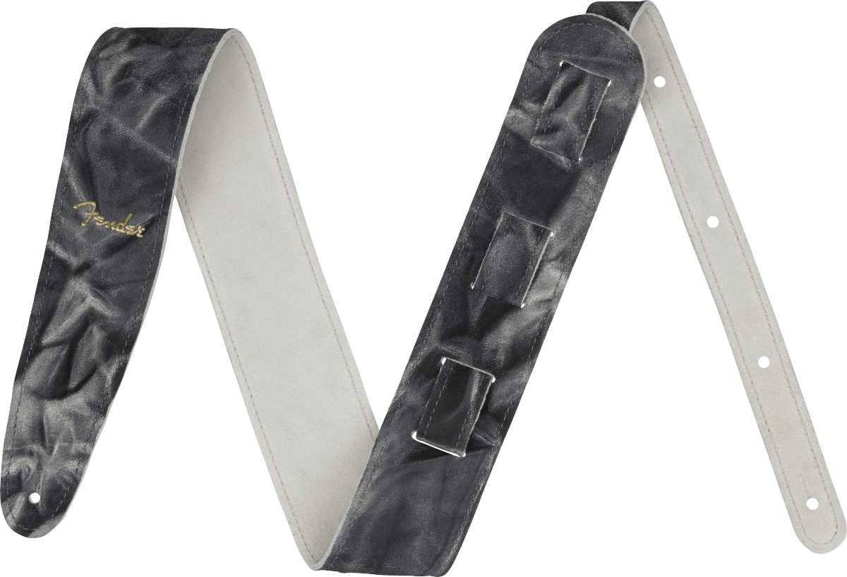 Fender Tie Dye Leather Strap 2" by FMIC