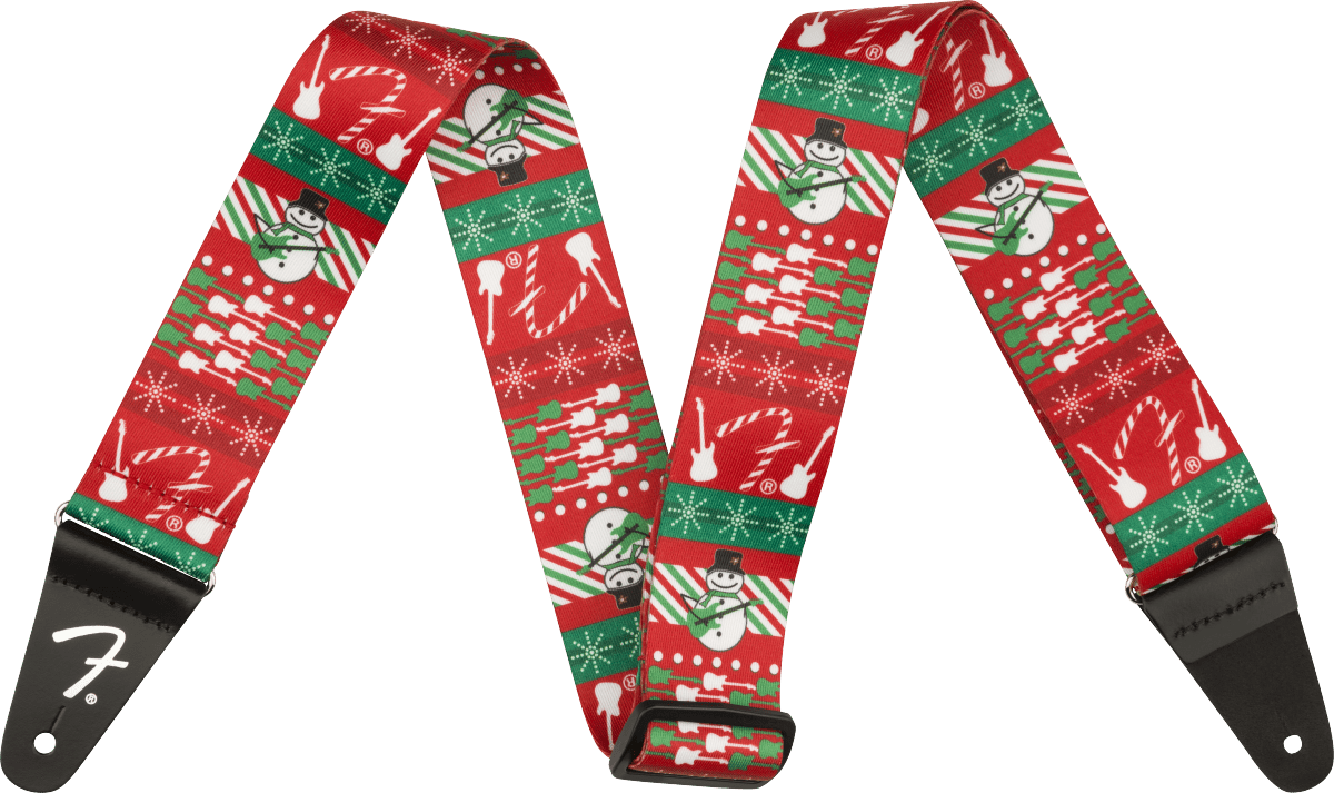 Fender® Ugly Xmas Sweater Strap, Snowman by FMIC