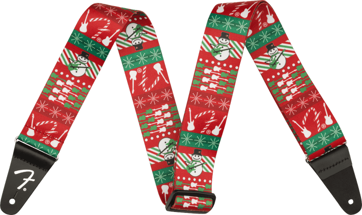 Fender® Ugly Xmas Sweater Strap, Snowman by FMIC