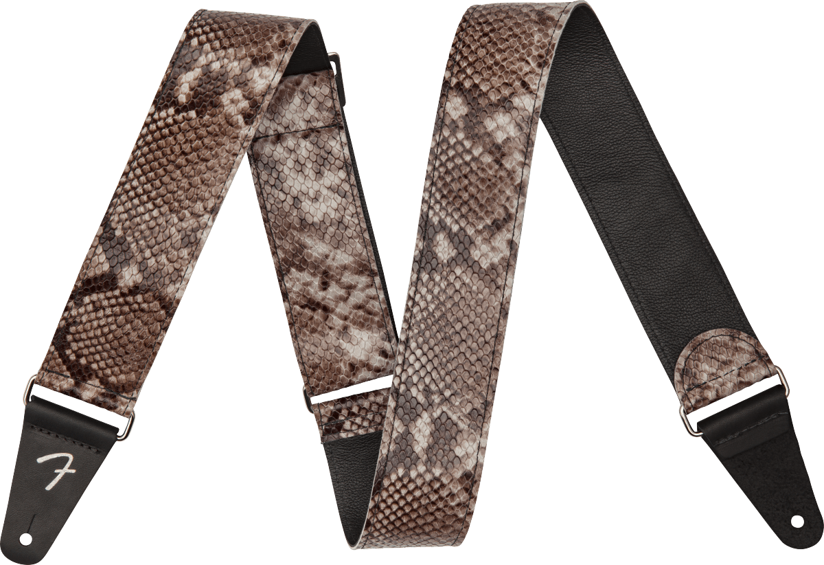Fender Wild Faux Snakeskin Leather Strap, 2" by FMIC