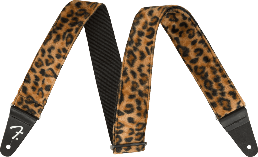 Fender Wild Leopard Print Guitar Strap, 2" by FMIC
