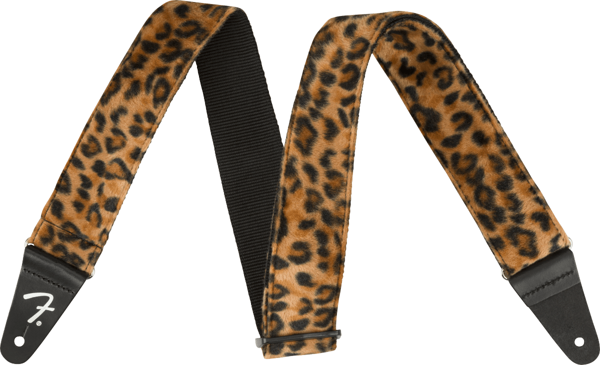 Fender Wild Leopard Print Guitar Strap, 2" by FMIC