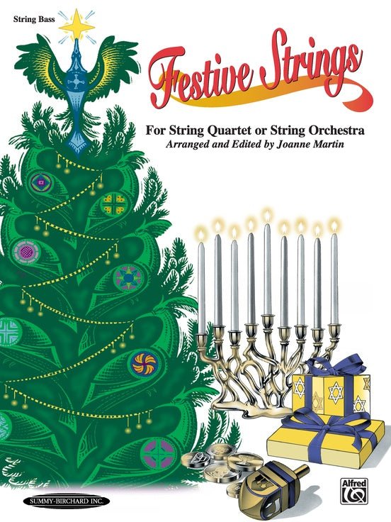 Festive Strings for String Quartet or String Orchestra - String Bass by Alfred Publishing