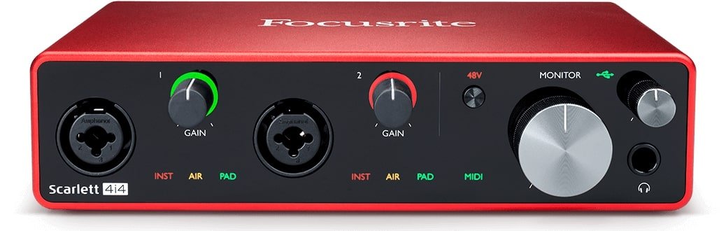 Focusrite Scarlett 4i4 3rd Gen by Erikson Audio
