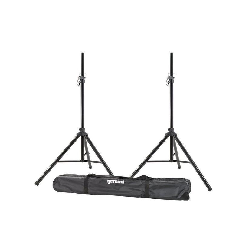 Gemini 2 Tripod Speaker Stands With Carry Bag by Coast Music