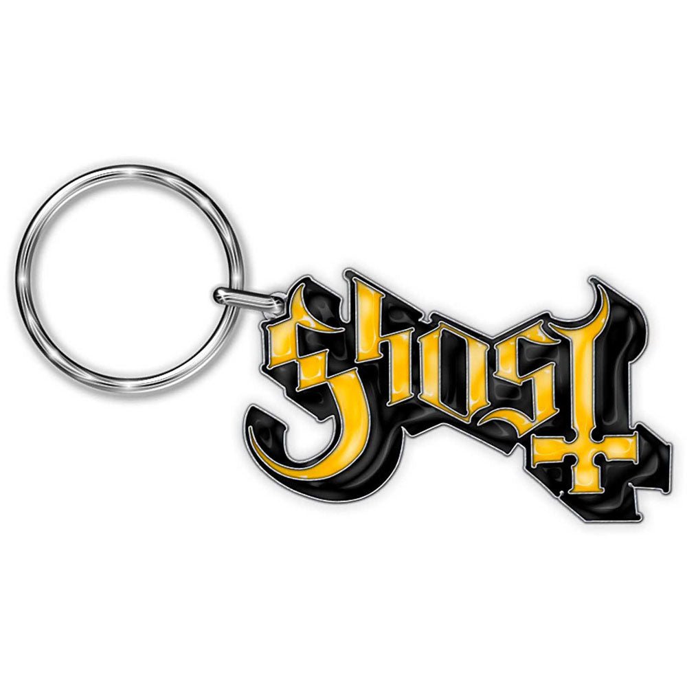 GHOST KEYCHAIN: LOGO (DIE - CAST RELIEF) by Rock Off Trade
