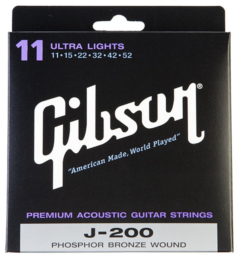 Gibson J - 200 Phosphor Bronze Acoustic Strings by Yorkville