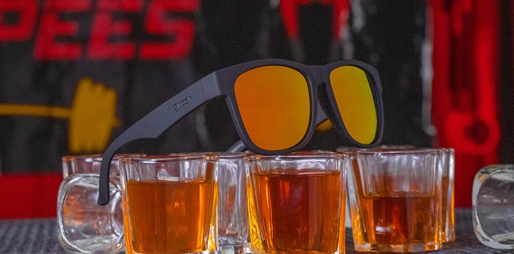 Goodr Sunglasses BAMF Beelzebub's Bourbon Burpees by Goodr