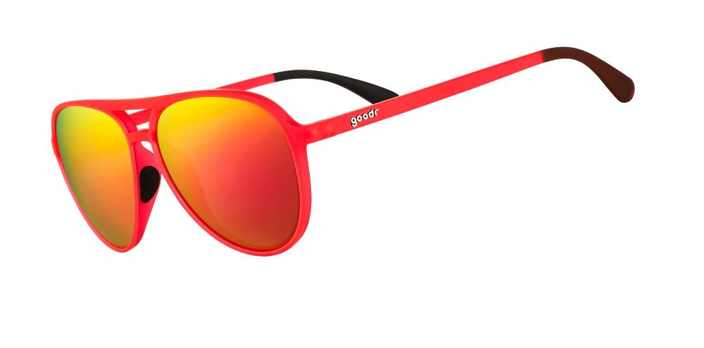 Goodr Sunglasses Captain Blunt's Red Eye by Goodr