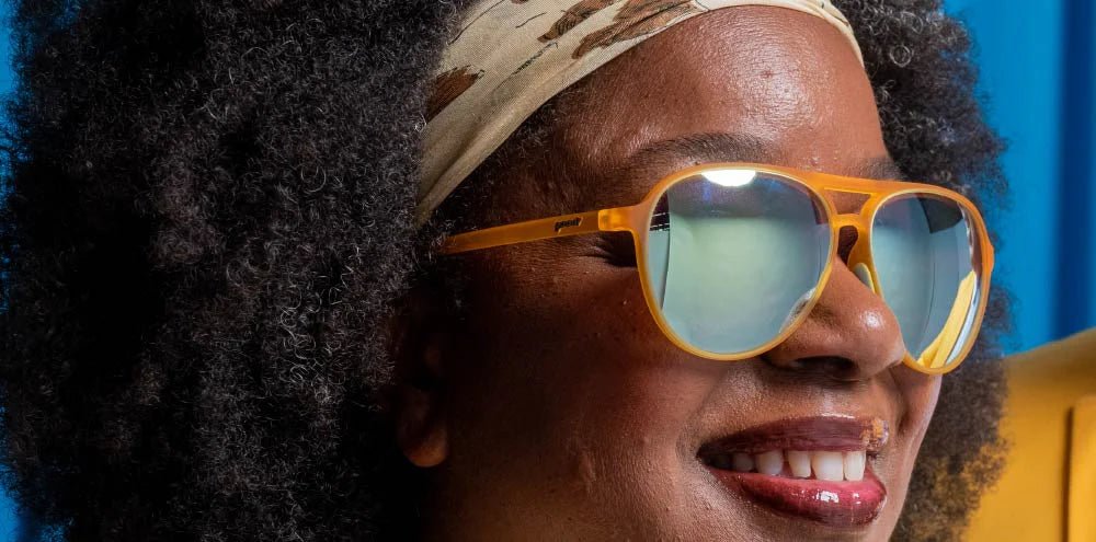 Goodr Sunglasses Cheesy Flight Attendant by Goodr
