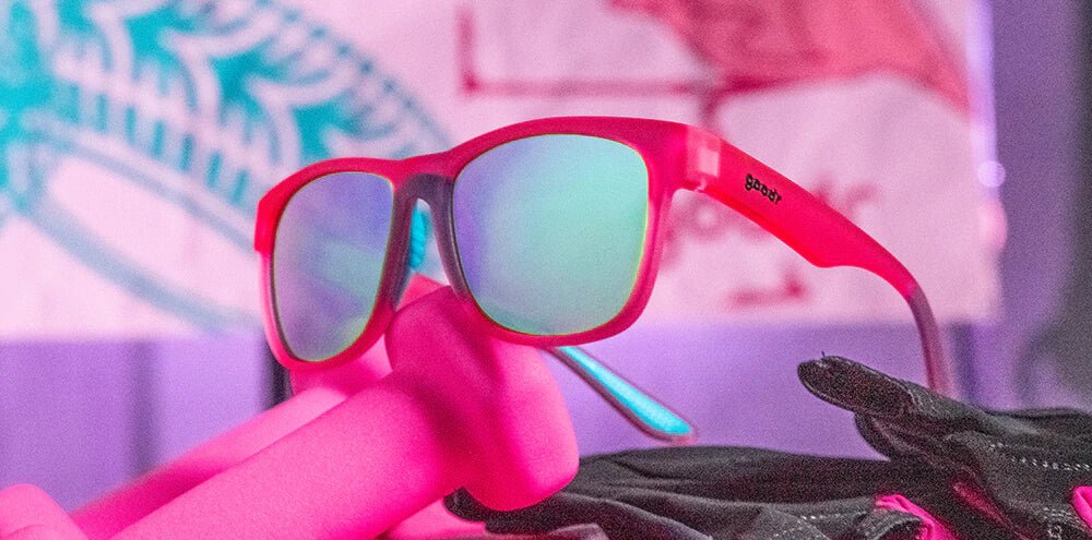 Goodr Sunglasses Do You Even Pistol, Flamingo? by Goodr