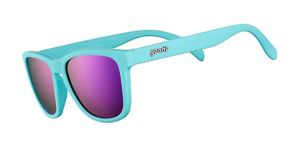 Goodr Sunglasses Electric Dinotopia Carnival by Goodr