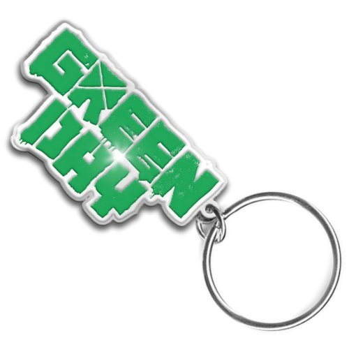 GREEN DAY KEYCHAIN: BAND LOGO (ENAMEL IN - FILL) by Rock Off Trade