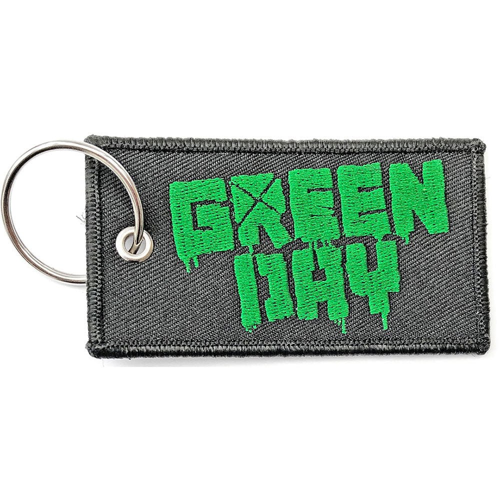 GREEN DAY KEYCHAIN: LOGO (DOUBLE SIDED PATCH) by Rock Off Trade