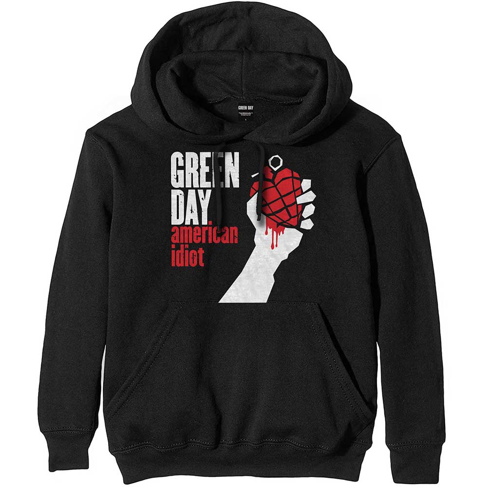 GREEN DAY UNISEX PULLOVER HOODIE: AMERICAN IDIOT by Rock Off Trade
