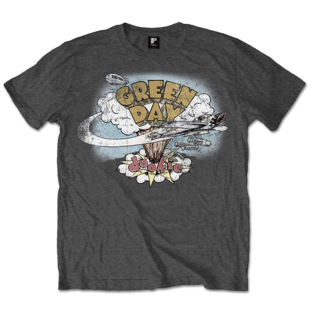 GREEN DAY UNISEX T - SHIRT: DOOKIE VINTAGE by Rock Off Trade