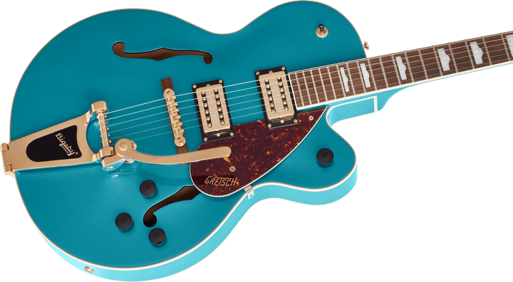 Gretsch G2410TG Streamliner™ Hollow Body Single - Cut with Bigsby® and Gold Hardware, Laurel Fingerboard, Ocean Turquoise by FMIC