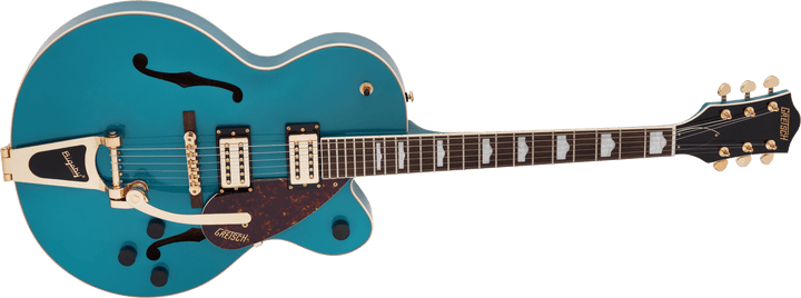 Gretsch G2410TG Streamliner™ Hollow Body Single - Cut with Bigsby® and Gold Hardware, Laurel Fingerboard, Ocean Turquoise by FMIC