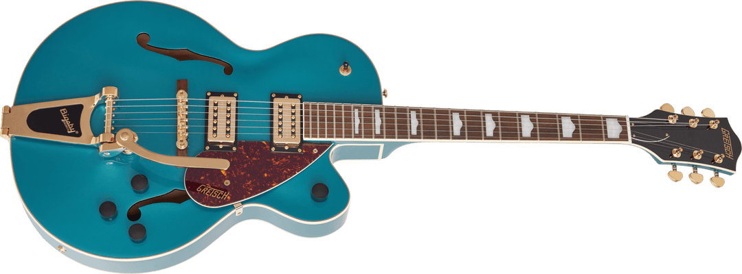 Gretsch G2410TG Streamliner™ Hollow Body Single - Cut with Bigsby® and Gold Hardware, Laurel Fingerboard, Ocean Turquoise by FMIC