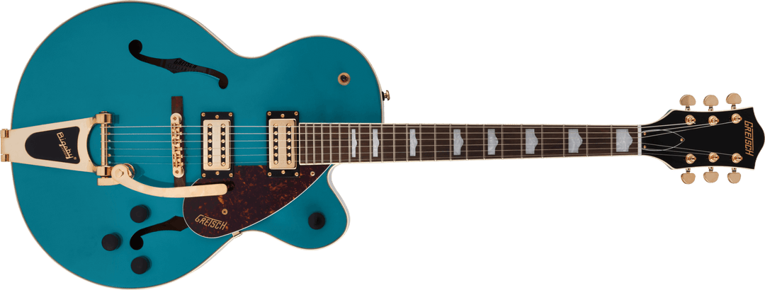 Gretsch G2410TG Streamliner™ Hollow Body Single - Cut with Bigsby® and Gold Hardware, Laurel Fingerboard, Ocean Turquoise by FMIC